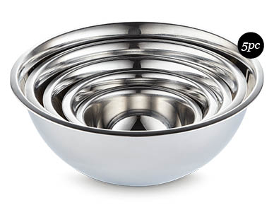 Stainless Steel Mixing Bowls 5pc