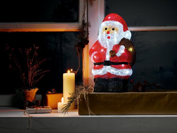 Figura Papá Noel con LED