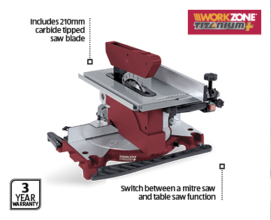 2 IN 1 MITRE TABLE SAW 1200W