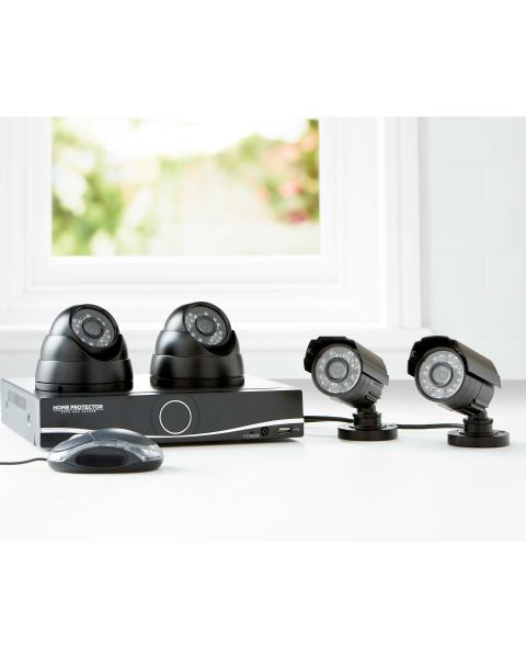 Home Protector 4 Camera HD CCTV Kit