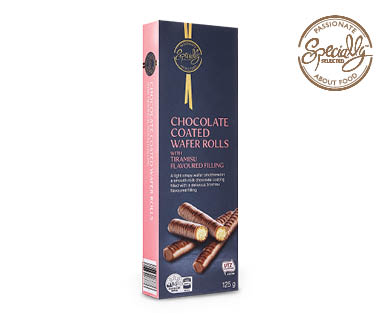 Chocolate Coated Wafer Rolls 125g