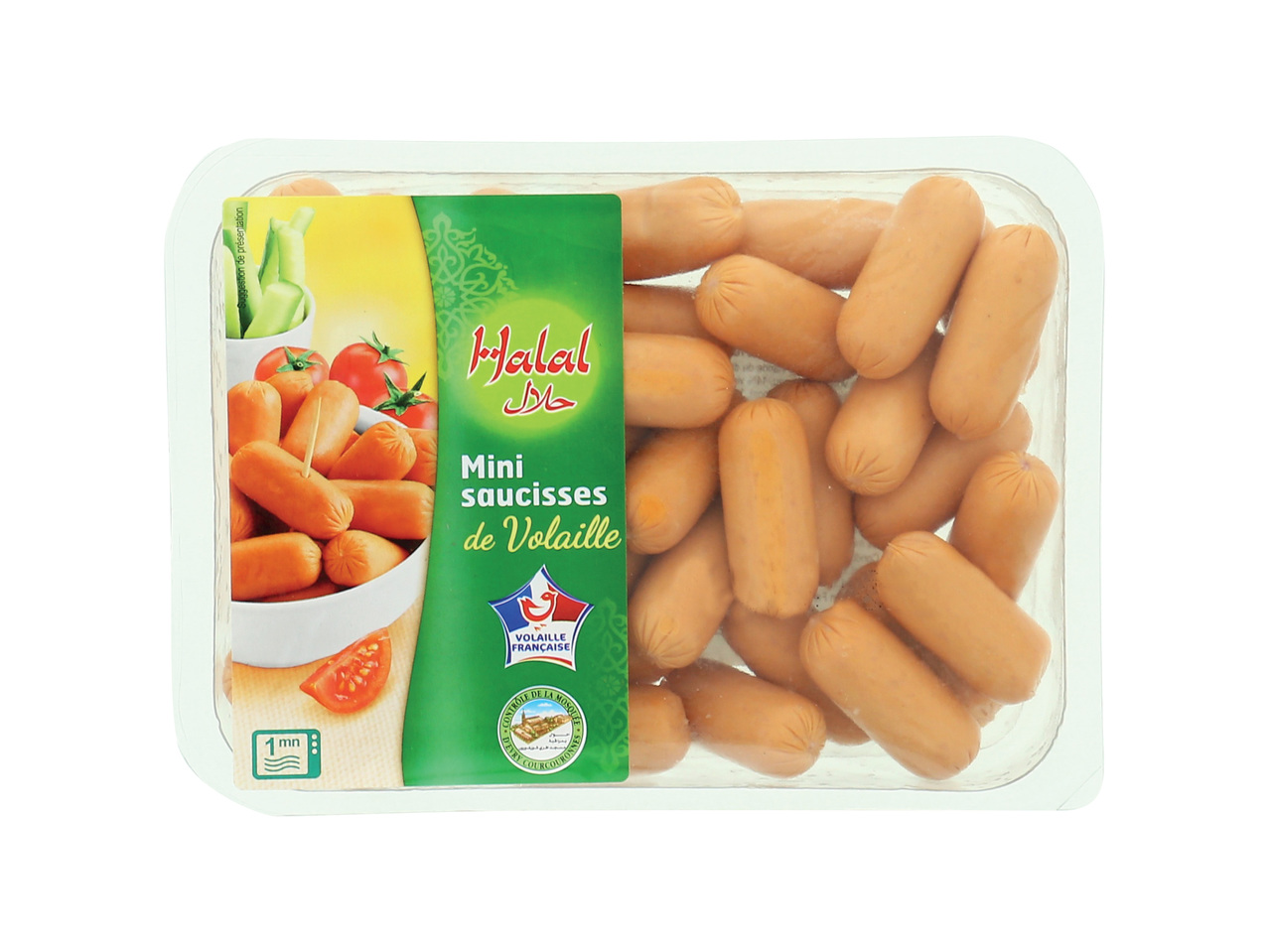 Mini saucisses de volaille halal1