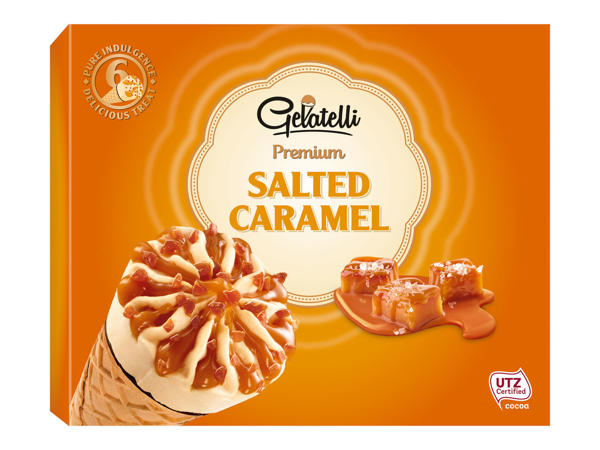GELATELLI Premium Waffeltüten Salted Caramel