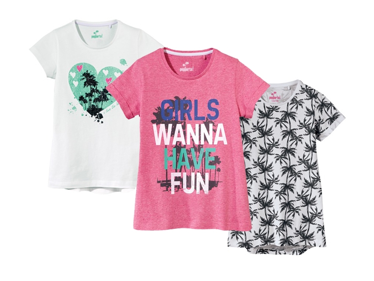 Set tricouri, fete / băieți, 6-12 ani, 2 bucăți, 3 modele