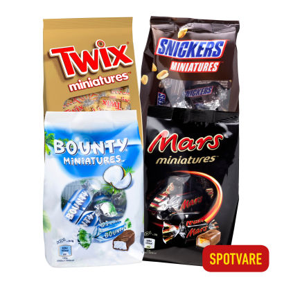 BOUNTY/MARS/SNICKERS/TWIX 
Miniatures