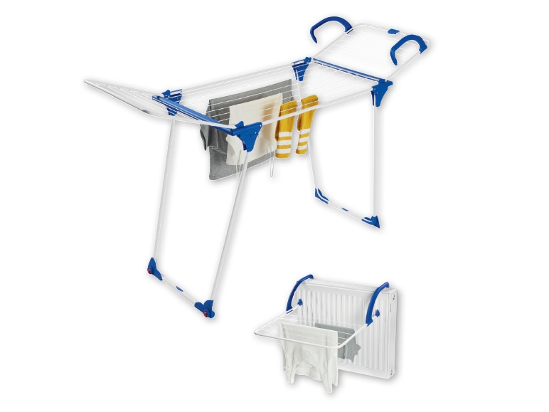 Aquapur 2-in-1 Clothes Airer with Removable Wing