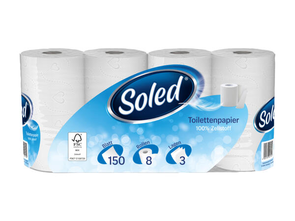Soled Toilettenpapier 3 lagig​