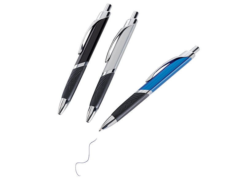 3 stylos à bille en métal