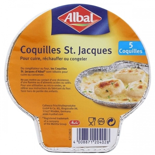 5 coquilles Saint-Jacques