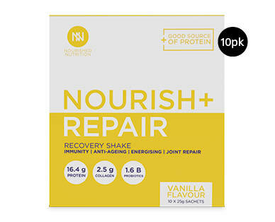 Nourished Nutrition Repair and Nourish Protein 10 x 25g Sachets