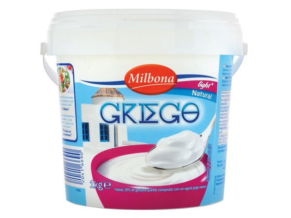 Milbona(R) Iogurte Grego Ligeiro/ com Açúcar de Cana