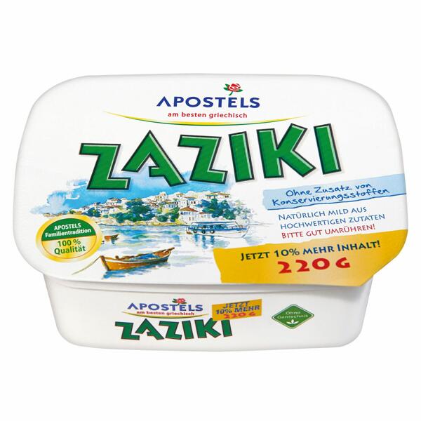 APOSTELS Zaziki oder Sour Cream 220 g*