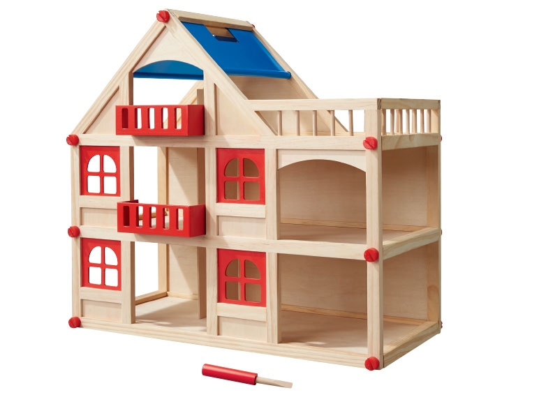 PLAYTIVE JUNIOR Large Wooden Doll's House