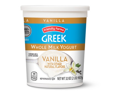 Friendly Farms Greek Whole Milk Yogurt
