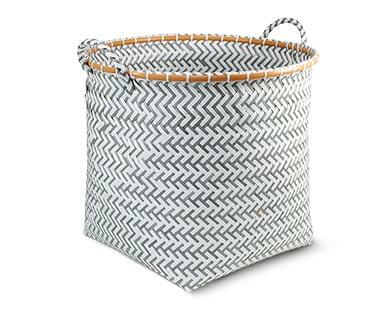 Easy Home Rimmed Strapping Basket