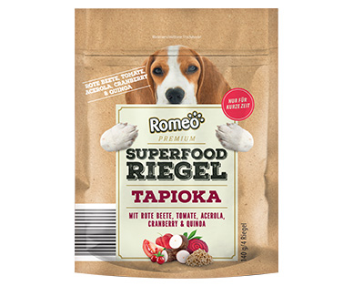 Romeo Premium Superfood-Riegel Tapioka