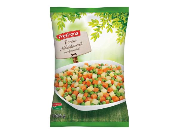 Zöld hüvelyű vágott zöldbab / francia zöldségkeverék
