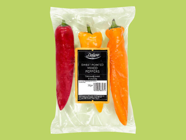 Deluxe Sweet Pointed Mixed Peppers