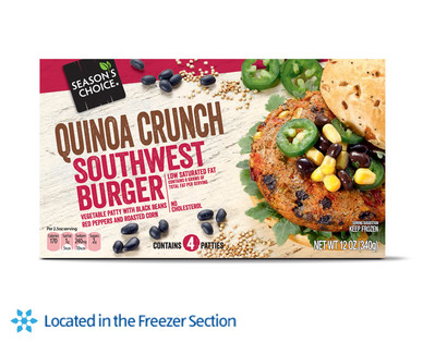 Season's Choice Quinoa Crunch Southwest or Veggie Burgers