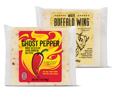 Happy Farms Preferred Ghost Pepper Jack or White Buffalo Jack Cheese