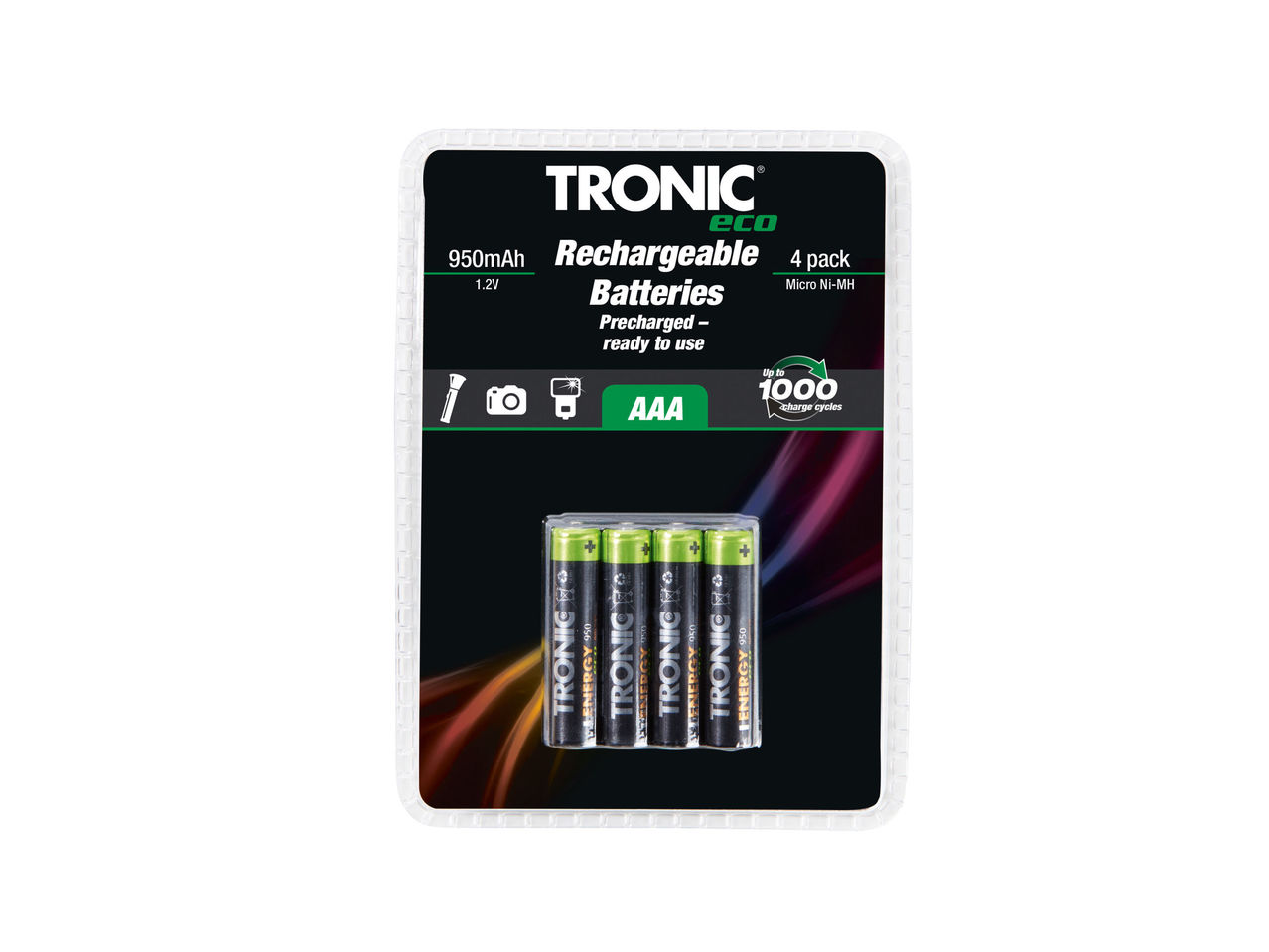 TRONIC(R) Genopladelige batterier 4-pak