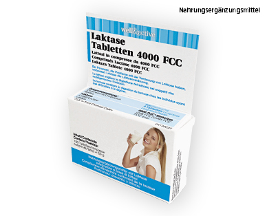 WELL & ACTIVE Laktase Tabletten 4000 FCC