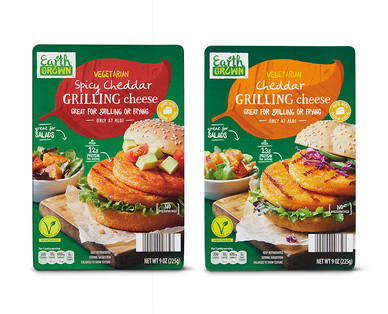 Earth Grown Vegetarian Cheddar or Spicy Cheddar Grilling Cheese