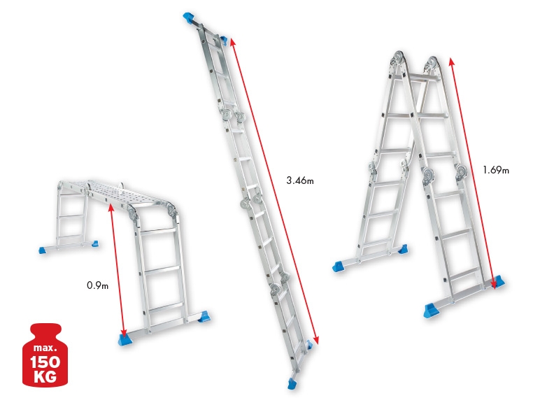 POWERFIX Multi-Purpose 3-in-1 Ladder