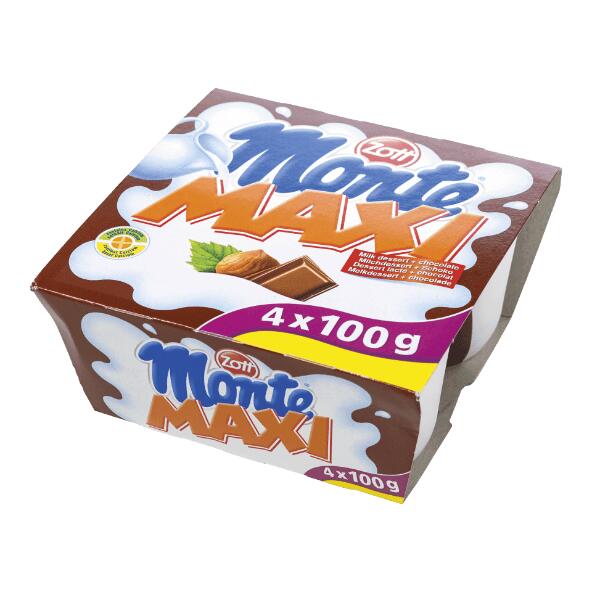 Zott Monte-Maxi-Milchdessert, 4 St.