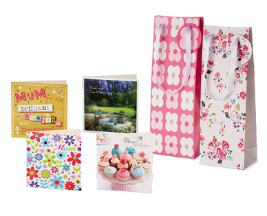 Square Mother's Day Cards/Bottle Bags