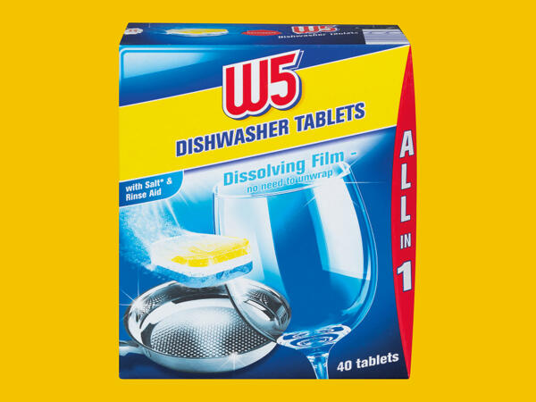 W5 40 Dishwasher Tablets