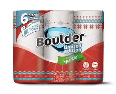 Boulder 6 Roll Holiday Print Towels