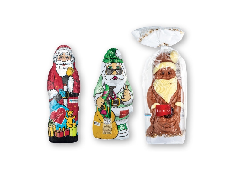 Assorted Chocolate Santas