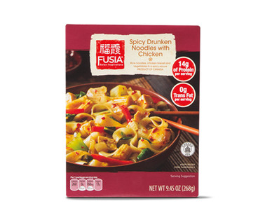 Fusia Asian Inspirations Chicken Chow Mein or Spicy Drunken Noodles With Chicken