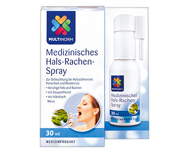 MULTINORM Medizinisches Hals-Rachen-Spray