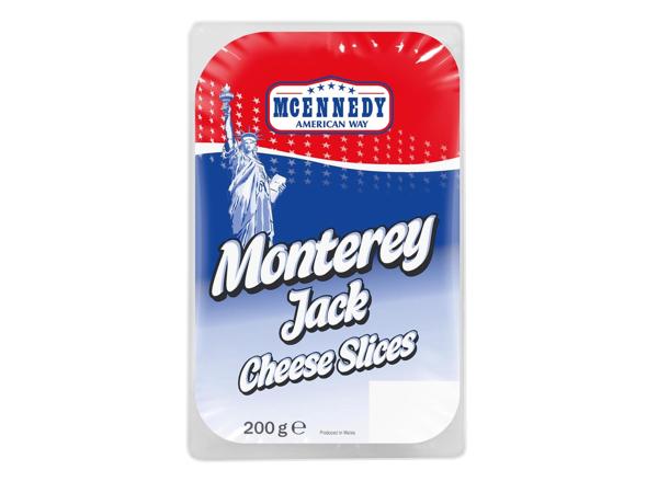 Szeletelt Monterey Jack sajt