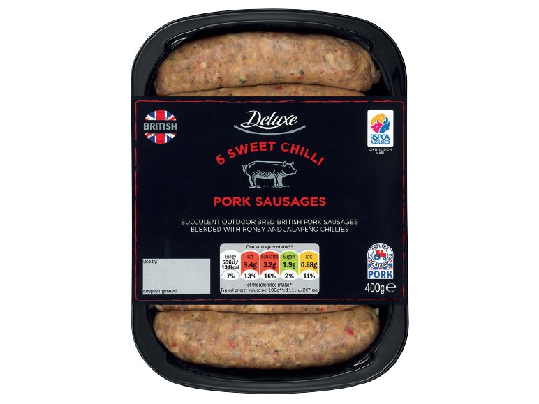 DELUXE Sweet Chilli / Caramelised Onion Sausages