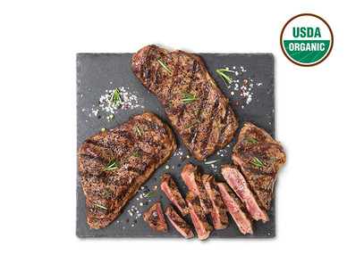 SimplyNature Fresh Organic Grass Fed Strip Steak