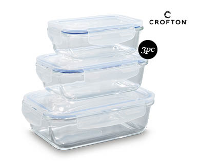 Glass Storage Containers – 3 Piece