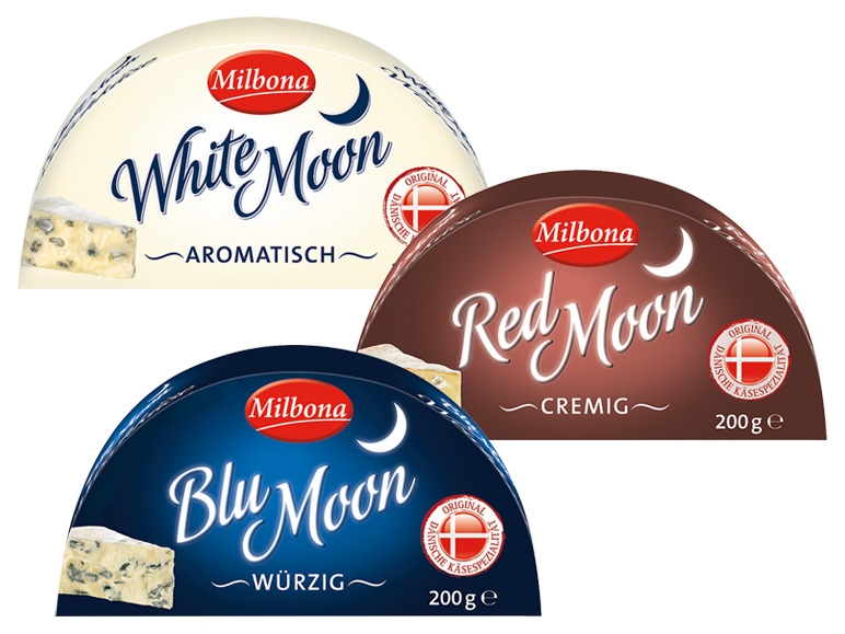 MILBONA Blu/Red/White Moon Weichkäse