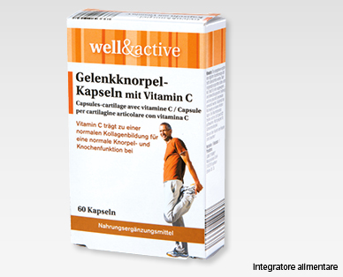 Capsule alla vitamina C per la cartilagine articolare WELL&ACTIVE