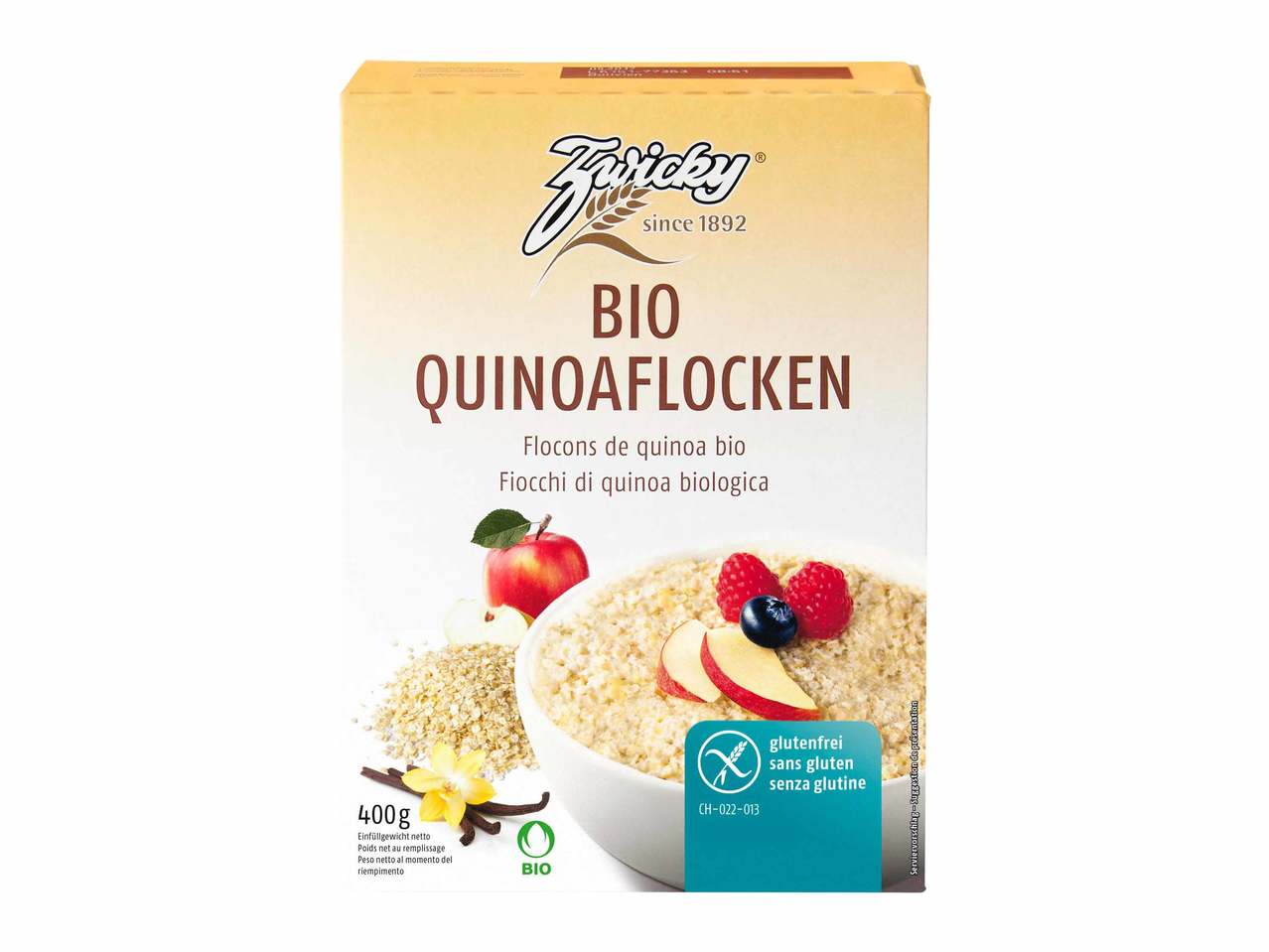 Flocons de quinoa bio Zwicky
