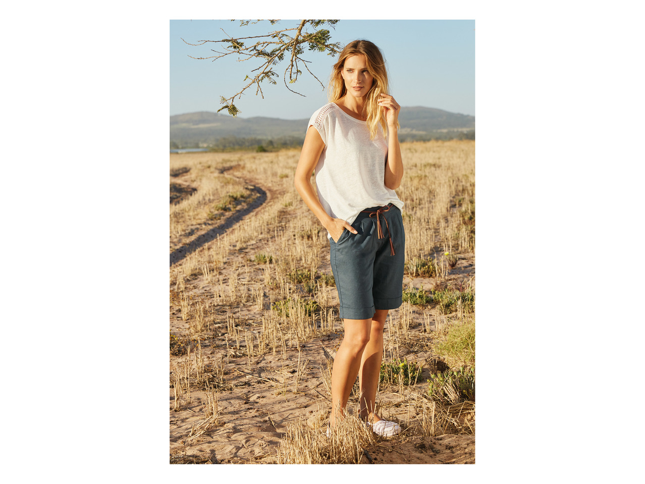 Esmara Linen Blend Shorts1