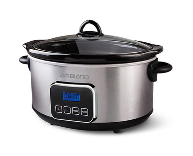 Ambiano 5.8-Quart Programmable Slow Cooker