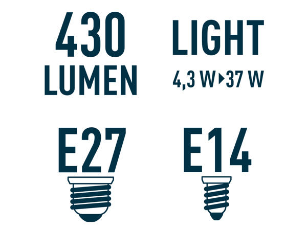 Livarno Lux(R) Lâmpada LED de Filamento 4,3 W