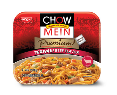 Nissin Chow Mein Chicken or Beef Teriyaki Noodles