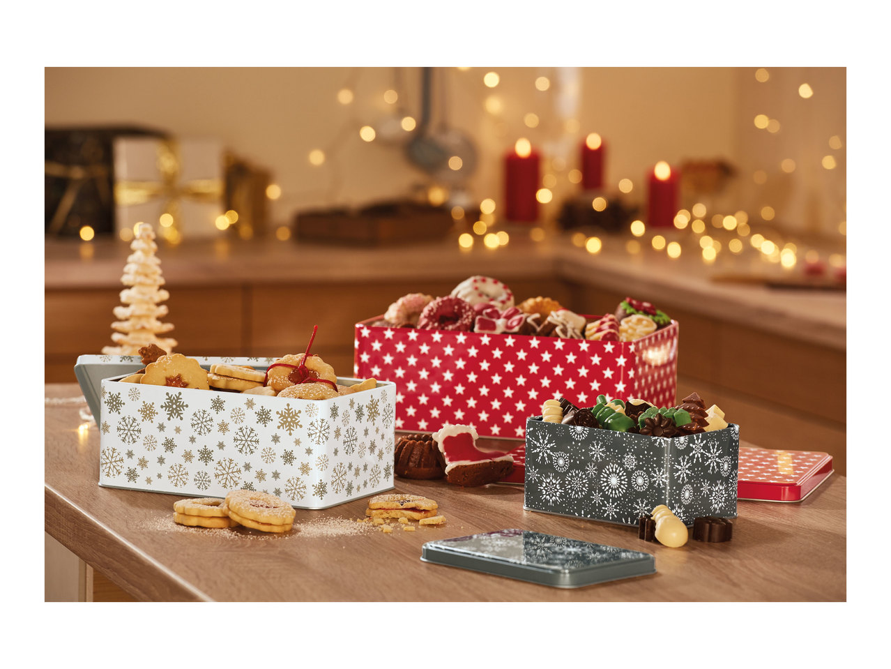 Ernesto Christmas Cake Tin Set1