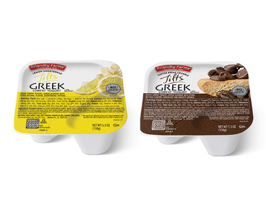 Friendly Farms Tilts Greek Yogurt
