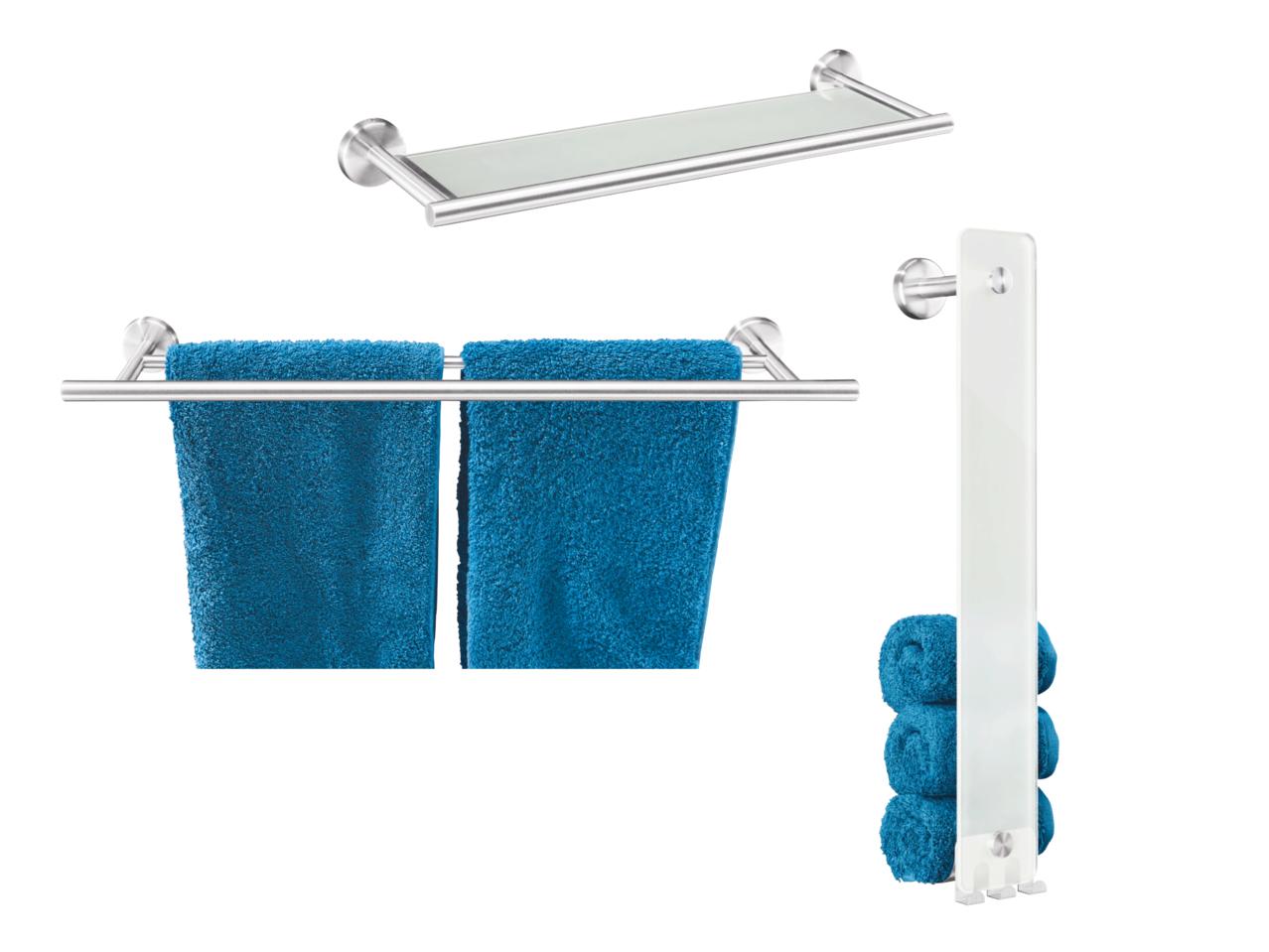 MIOMARE Towel Rail/Towel Holder/Glass Shelf