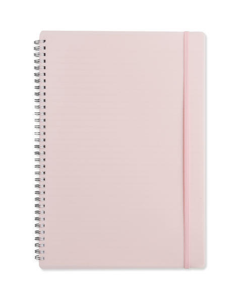 A4 Peach Spiral Bound Notebook